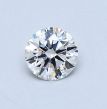 0.5 Carat Round E VVS2 EX GIA Natural Diamond