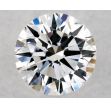 0.41 Carat Round D VVS2 EX VG GIA Natural Diamond