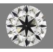 0.90 Carat Round K VS1 GD EX GIA Natural Diamond