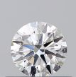 0.45 Carat Round D VVS2 EX GIA Natural Diamond