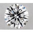 0.43 Carat Round D VVS1 EX GIA Natural Diamond