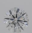 0.80 Carat Round F VVS1 EX VG GIA Natural Diamond