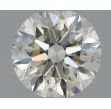 0.56 Carat Round H VVS2 EX IGI Natural Diamond