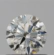 0.55 Carat Round H VVS2 EX IGI Natural Diamond