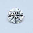 0.32 Carat Round I VVS2 EX GIA Natural Diamond