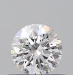 0.51 Carat Round D VVS2 EX GIA Natural Diamond