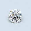 0.39 Carat Round D SI1 VG EX GIA Natural Diamond