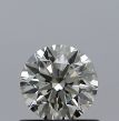 0.53 Carat Round K VVS1 EX GIA Natural Diamond