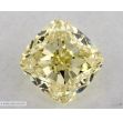 0.5 Carat Cushion Modified Fancy Yellow SI1 - EX VG GIA Natural Diamond