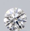 0.53 Carat Round F VVS2 EX GIA Natural Diamond