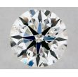 0.35 Carat Round H VVS1 EX GIA Natural Diamond