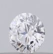 0.15 Carat Round D VS2 EX VG GIA Natural Diamond