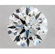 0.6 Carat Round E VVS1 EX GIA Natural Diamond