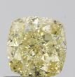 1.01 Carat Cushion Modified Fancy Light Yellow VS2 - VG GIA Natural Diamond