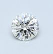 0.54 Carat Round G SI1 EX GIA Natural Diamond