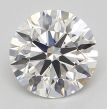 0.57 Carat Round H VVS1 EX GIA Natural Diamond