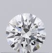 0.32 Carat Round I VVS2 EX GIA Natural Diamond