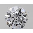 0.43 Carat Round E VVS2 EX GIA Natural Diamond