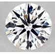 0.56 Carat Round F VVS1 EX VG GIA Natural Diamond