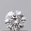 0.35 Carat Round D VVS2 EX GIA Natural Diamond