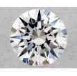 0.46 Carat Round D VS1 EX GIA Natural Diamond