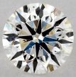 0.74 Carat Round I SI1 EX GIA Natural Diamond