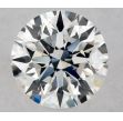 0.56 Carat Round H VVS1 EX GIA Natural Diamond