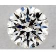 0.56 Carat Round H SI2 EX GIA Natural Diamond