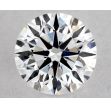 0.56 Carat Round D VVS1 EX GIA Natural Diamond