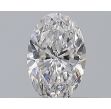 0.35 Carat Oval D VVS1 - EX VG GIA Natural Diamond