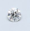 0.42 Carat Round F VS2 VG EX GIA Natural Diamond