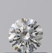 0.30 Carat Round I VVS2 EX GIA Natural Diamond