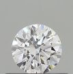 0.70 Carat Round F VVS2 EX GIA Natural Diamond