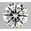 0.37 Carat Round E VVS1 EX GIA Natural Diamond