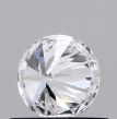 0.38 Carat Round D VVS2 EX GIA Natural Diamond