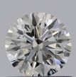 0.55 Carat Round H VVS1 EX GIA Natural Diamond