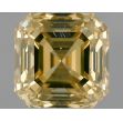 1.21 Carat Asscher Fancy Brownish Yellow VS2 - VG GIA Natural Diamond