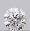 0.18 Carat Round F VS2 EX VG GIA Natural Diamond