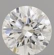 0.5 Carat Round H VVS1 EX GIA Natural Diamond