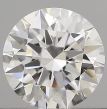 0.50 Carat Round F VVS2 EX GIA Natural Diamond