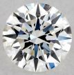 0.32 Carat Round I VVS2 EX GIA Natural Diamond