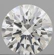 0.5 Carat Round F VVS2 EX GIA Natural Diamond