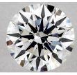 0.44 Carat Round E VVS2 EX GIA Natural Diamond