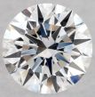 0.57 Carat Round E VVS1 EX GIA Natural Diamond