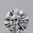 0.40 Carat Round F VVS2 EX GIA Natural Diamond