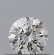 0.35 Carat Round H VVS2 EX GIA Natural Diamond