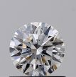 0.53 Carat Round D VS1 EX GIA Natural Diamond