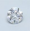 0.56 Carat Round E SI1 EX GIA Natural Diamond