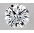 0.43 Carat Round D VVS1 EX GIA Natural Diamond