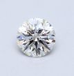 0.59 Carat Round F SI1 EX GIA Natural Diamond